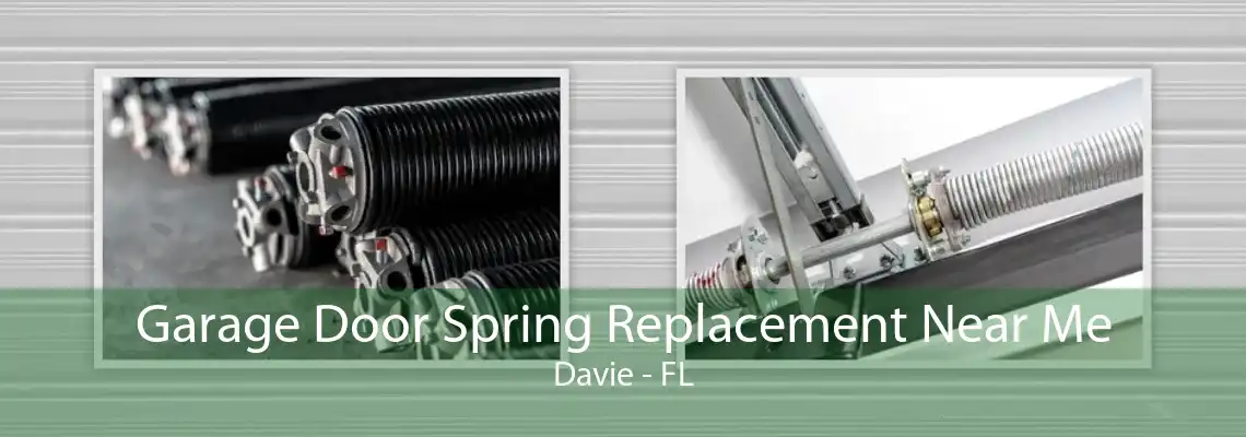 Garage Door Spring Replacement Near Me Davie - FL